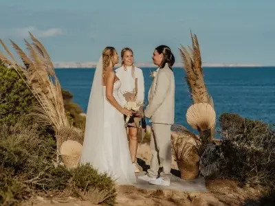 Natalia and Dawid at their wedding in Mallorca