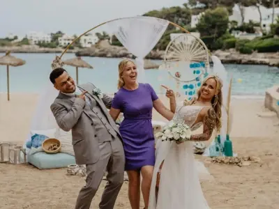 Wedding moment in Mallorca