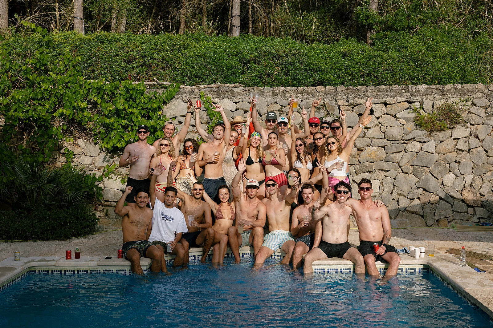 Farewell morning brunch at a Mallorca finca — the final day of a three-day wedding experience