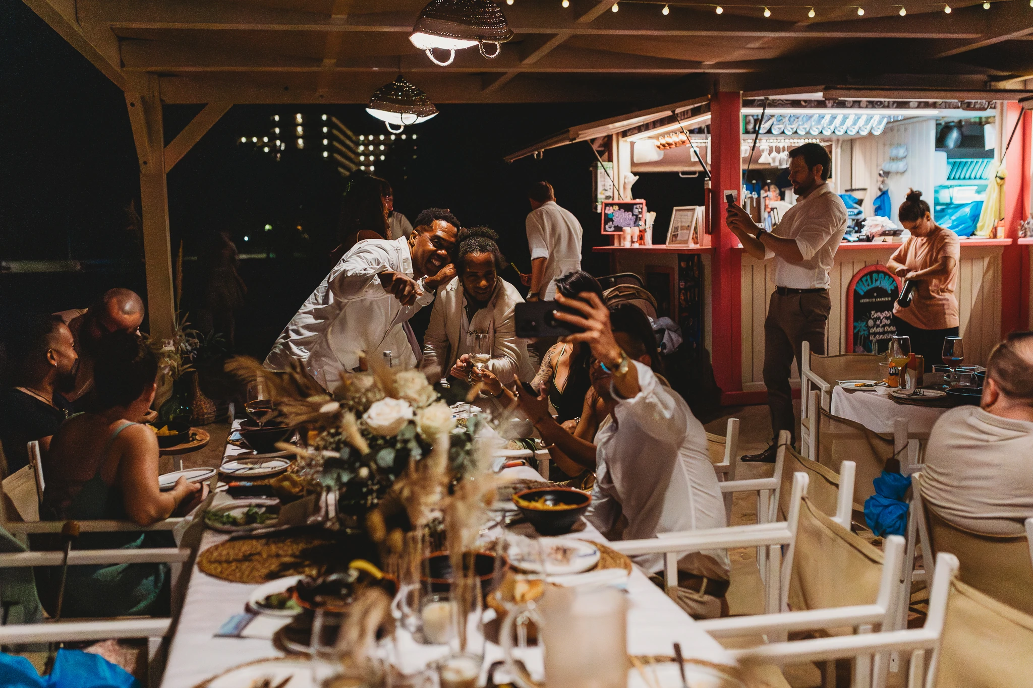 Outdoor wedding ceremony in Mallorca with floral arch, personally planned by Dybiec Wedding